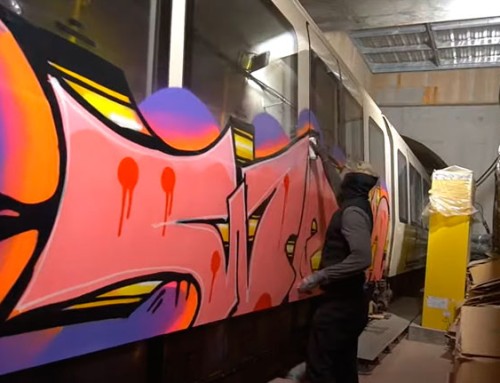 Graffiti On The New M4 Line Of Copenhagen Metro