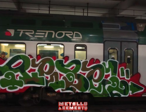 Treni dipinti – Metallo e Cemento